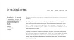 Desktop Screenshot of johnblackbourn.com